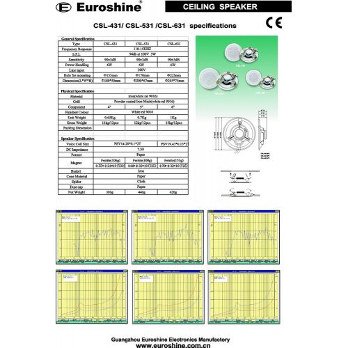 Потолочная акустика Euroshine CSL-431